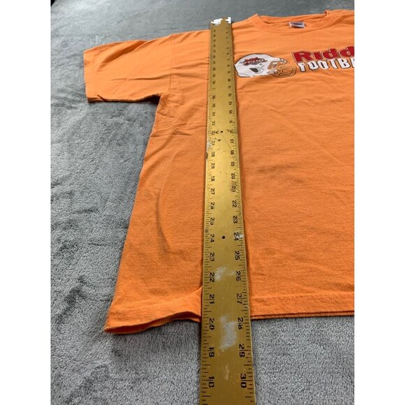Riddell Football Men's XL Orange Sportswear T-Shirt Gildan Ultra Cotton - Picture 5 of 10